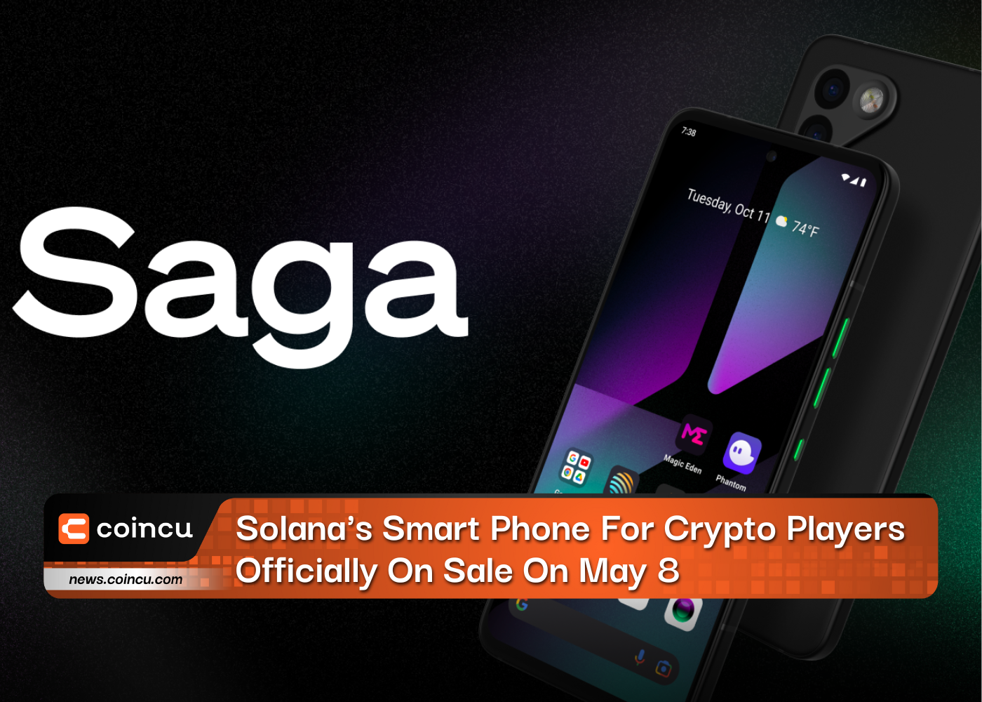 Phantom wallet app on Solana Saga