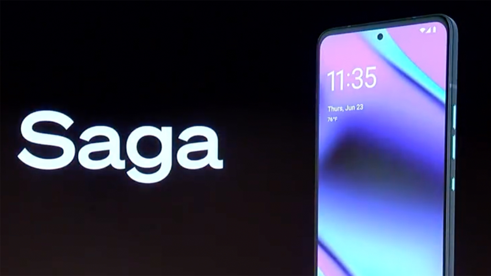 Solana Saga software update screen
