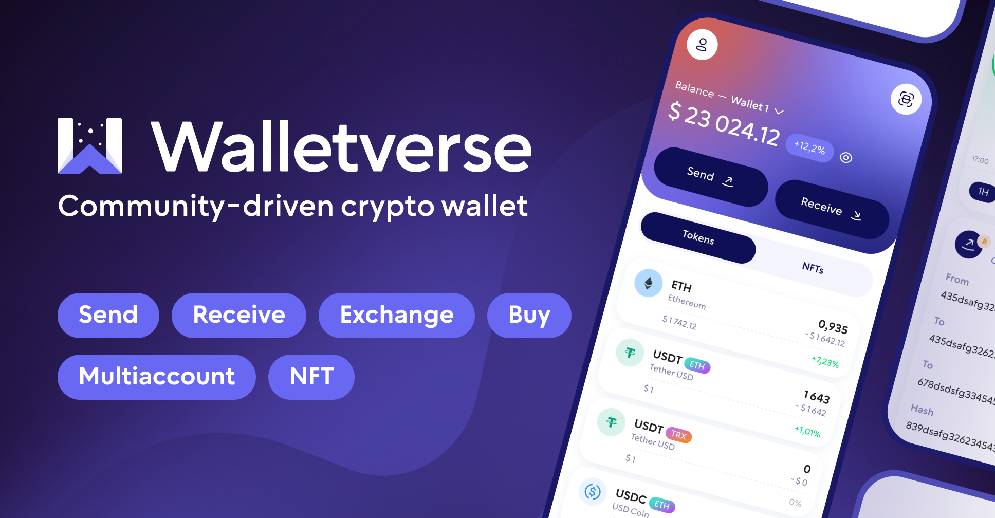 Walletverse Solana staking app mobile interface