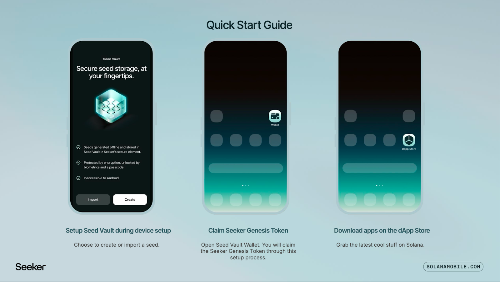 Solana Saga Seed Vault security settings
