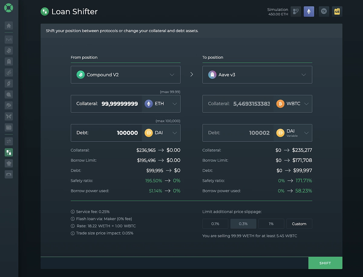 Defi App all-in-one superapp interface