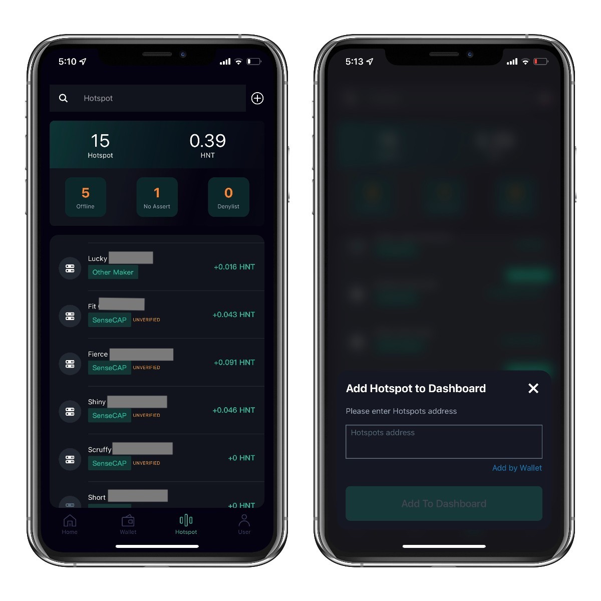 Helium Mobile app node on smartphone
