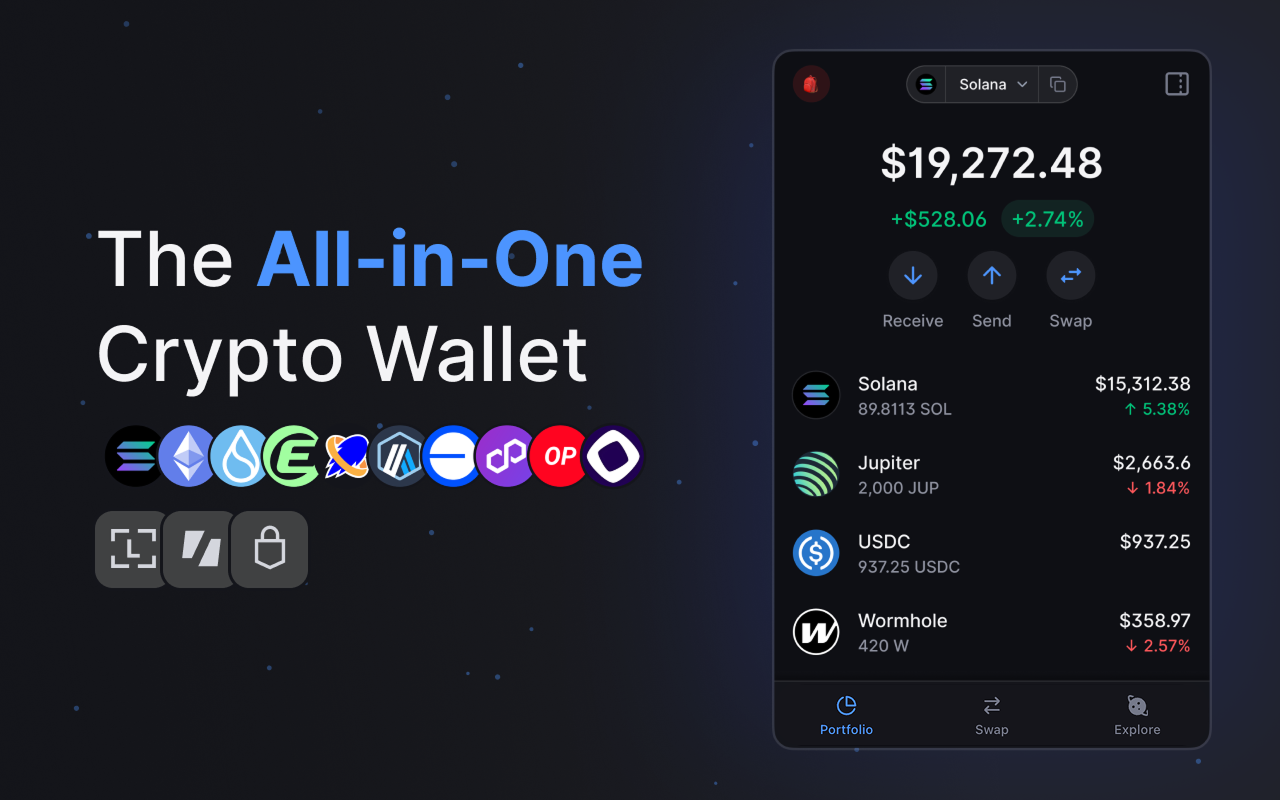 Backpack Wallet Solana app screenshot