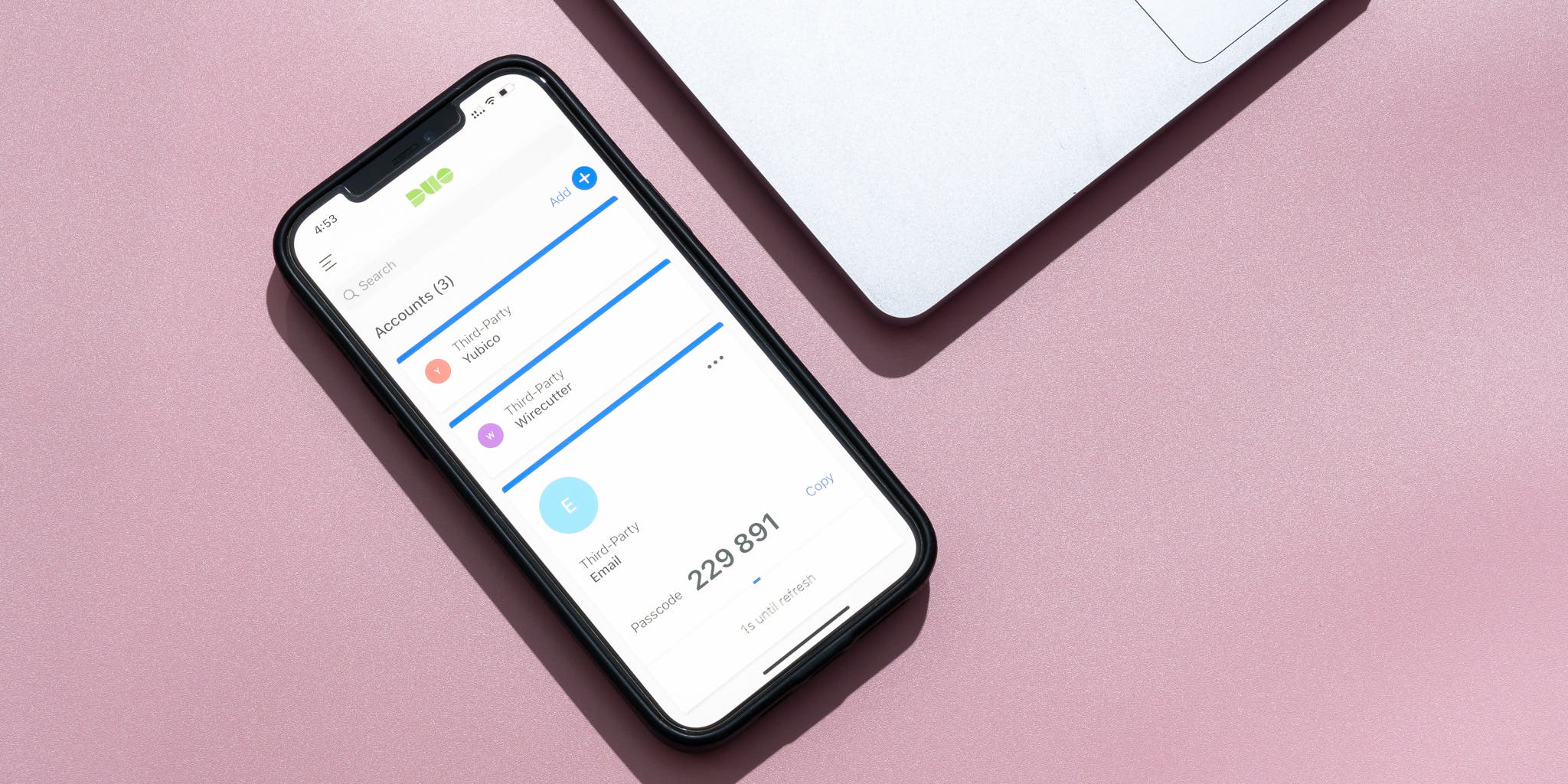 enabling two-factor authentication on mobile app